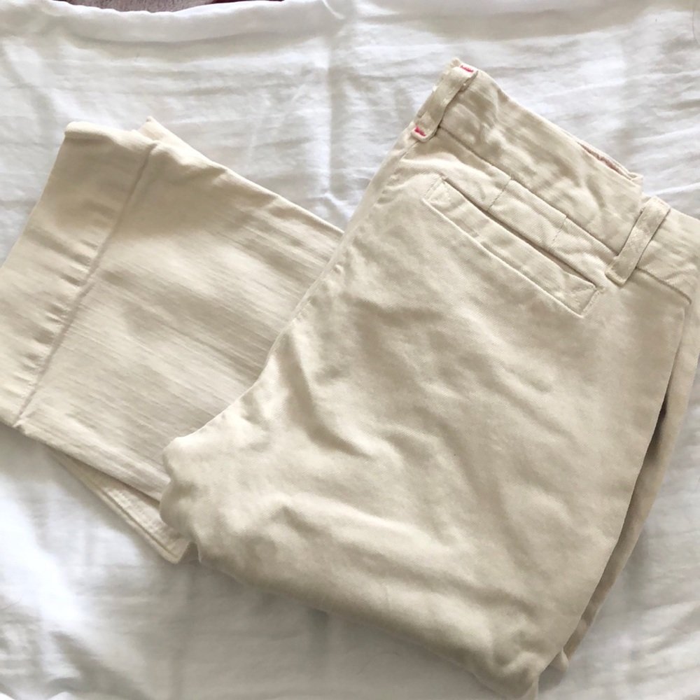 Kate Spade Wide leg cream Jeans